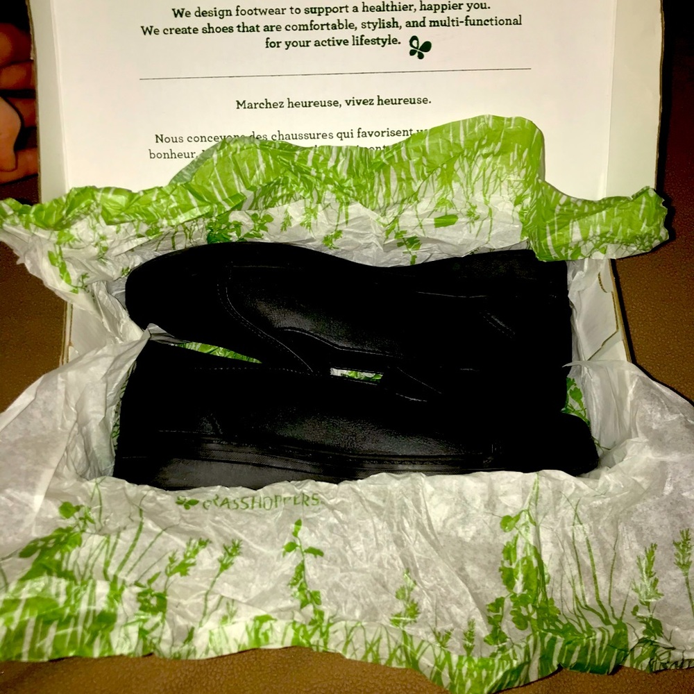 Ladies New Grasshopper Black Shoes 9.5